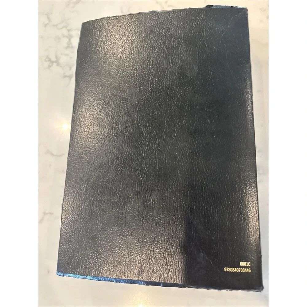 Holy Bible King Authorized James‎ Version Red Letter 2003 Nelson Black Leather